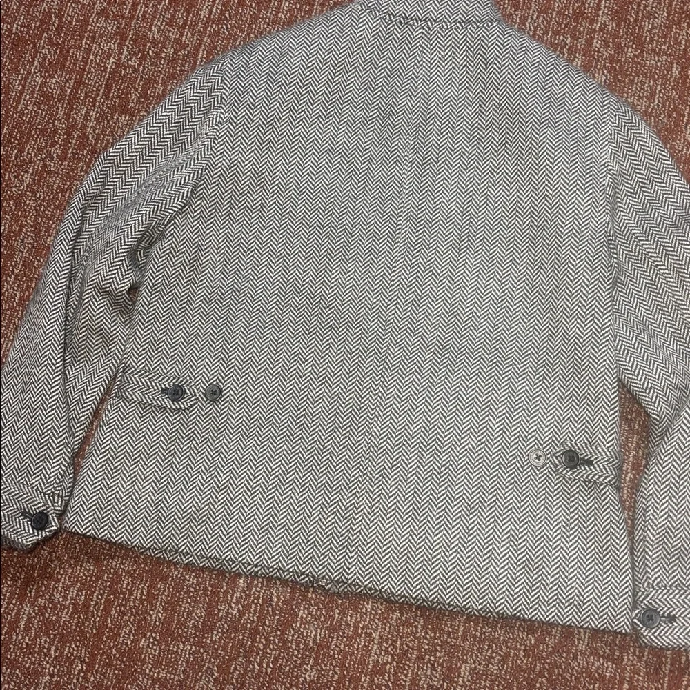 Lauren Ralph Lauren houndstooth zip boxy crop moto style wool alpaca jacket 12 - Picture 2 of 15